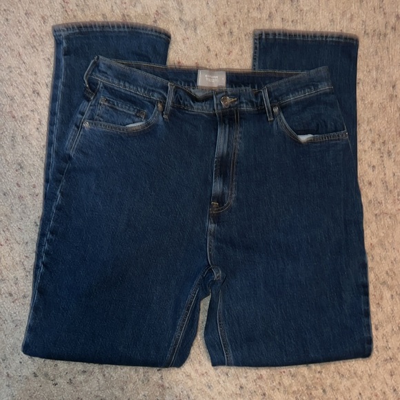 Everlane Blue Bootcut Jeans Cheeky Split Classic Style Size 33 - Picture 2 of 7